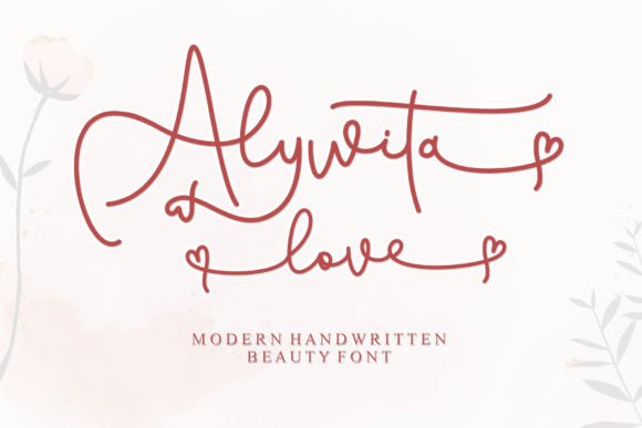 Alywita Love: A Handwritten Font for Authentic Branding