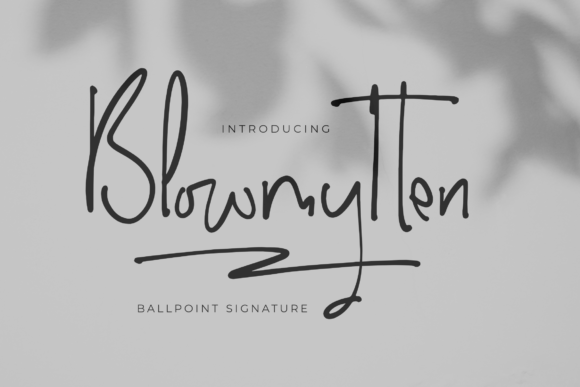 Blowmytten: A Script Font for Modern Web Design