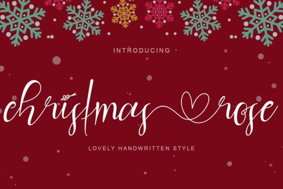 Christmas Rose: A Handwritten Typeface for Editorial Warmth