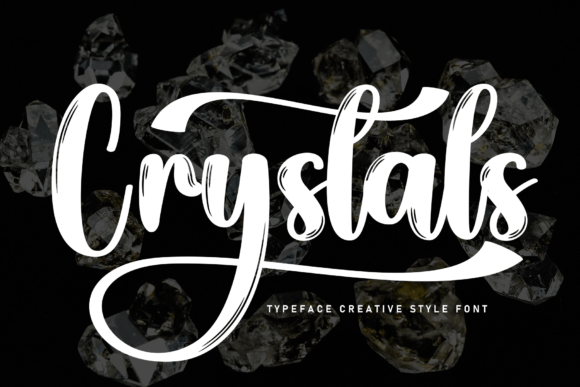 Crystals Font: The Perfect Handwritten Typeface for Crafters