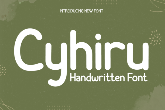 Cyhiru Font: A Handwritten Typeface for Polished Branding