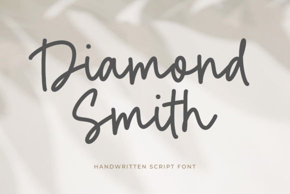 Diamond Smith: A Handwritten Font for Elegant Editorial Design