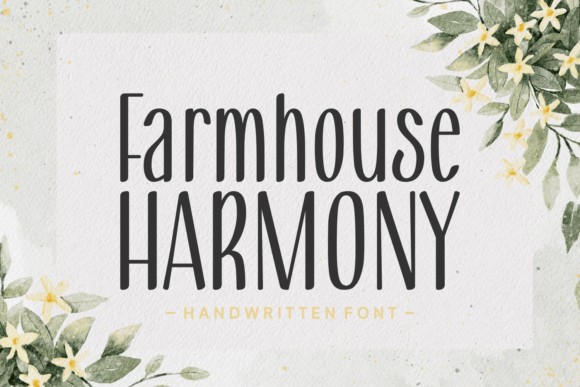 Farmhouse Harmony: A Handwritten Typeface for Editorial Design