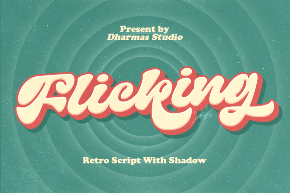 Flicking: A Retro Script Typeface for Modern Web Design
