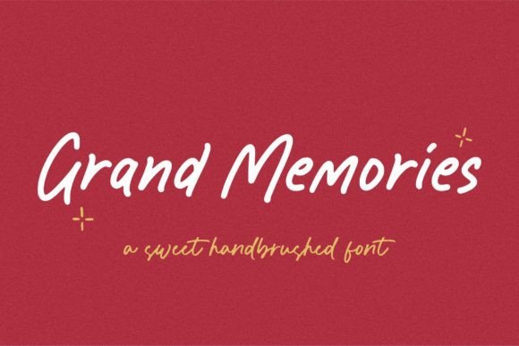 Grand Memories: A Hand-Brushed Script Font for Makers