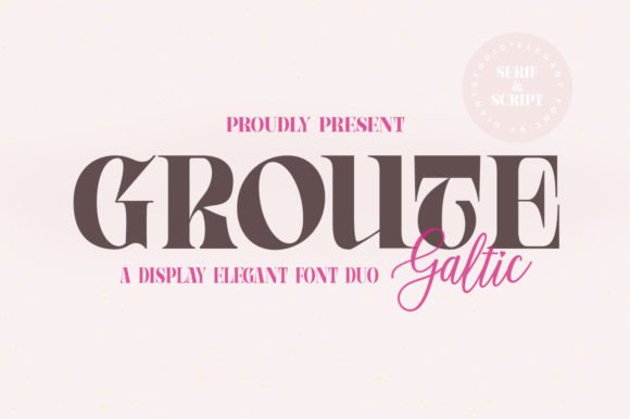Groute Font: The Bold Serif for High-Impact Campaigns