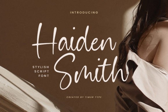 Haiden Smith: A Modern Script Font for Warm Brand Identity