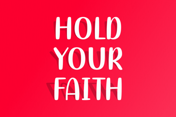 Hold Your Faith: A Handwritten Font for Authentic Branding