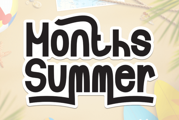 Months Summer: A Handwritten Font for Modern Editorial Design