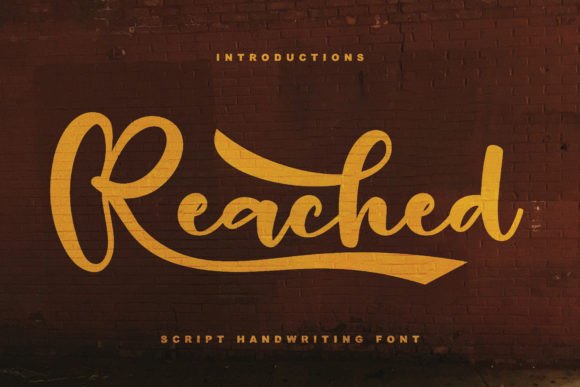 Reached: A Handwritten Typeface for Modern Editorial Design
