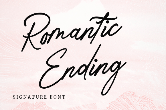 Romantic Ending: The Script Font That Elevates Small Business Branding