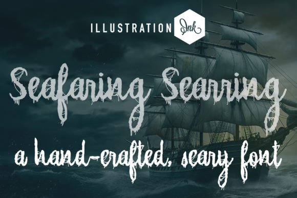 Seafaring Searring: A Whimsical Font for Bold Campaigns