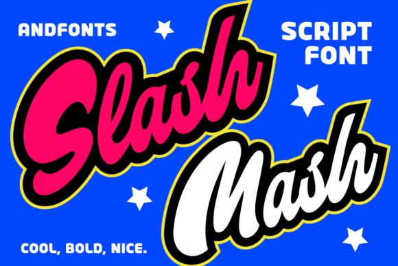 Slash Mash: A Retro Script Font for Bold Web Design