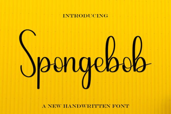 Spongebob Font: A Handwritten Typeface for Elegant Branding