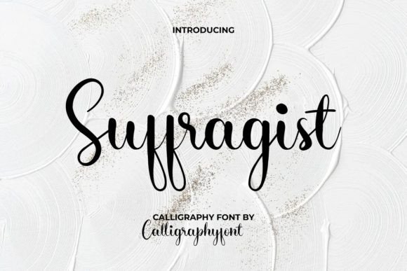 Suffragist: An Elegant Script Typeface for Editorial Design