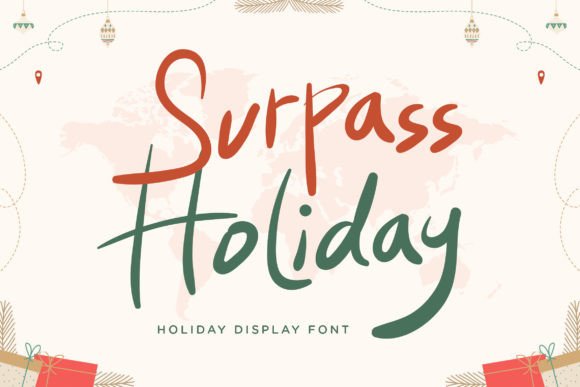 Surpass Holiday Font: The Perfect Typeface for Festive Crafts