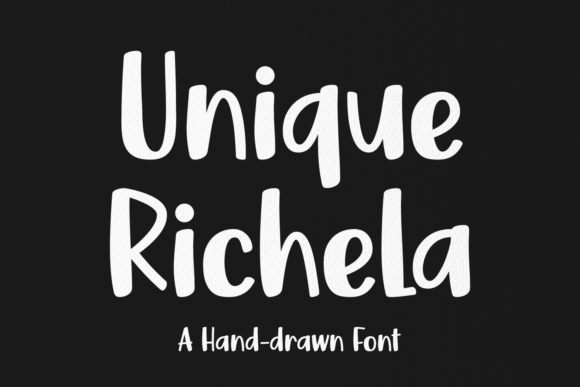 Unique Richela: The Perfect Hand-Drawn Font for Crafters